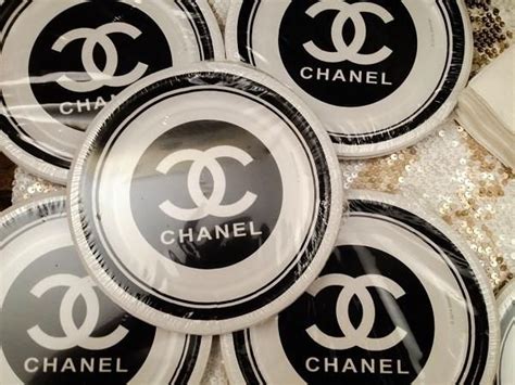 Coco Chanel Themed Paper Plates 